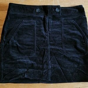 Loft A Line velvet skirt